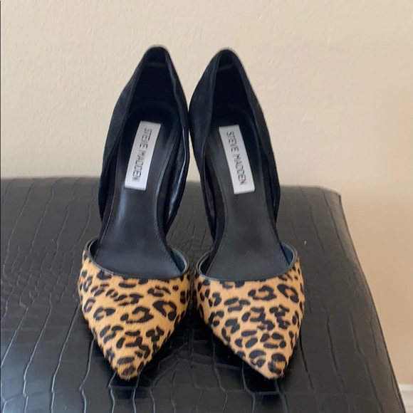 Steve Madden leopard print suede heels - Picture 2 of 6